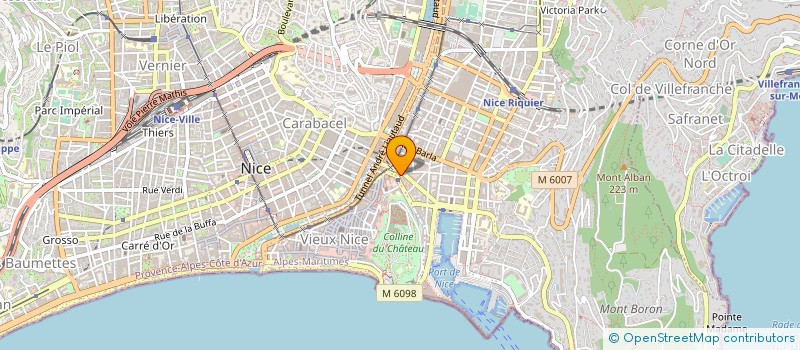 localisation de l'entreprise S.A.R.L. MASTER à NICE