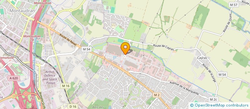 localisation de l'entreprise S.A.R.L MHTP  ST ORENS DE GAMEVILLE