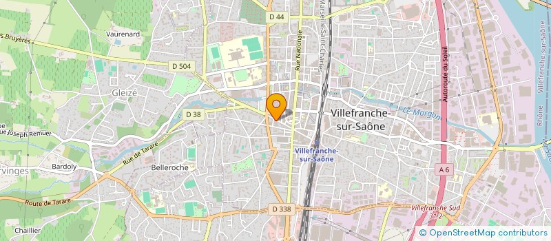 localisation de l'entreprise S.A.R.L MONALISE à VILLEFRANCHE-SUR-SAONE