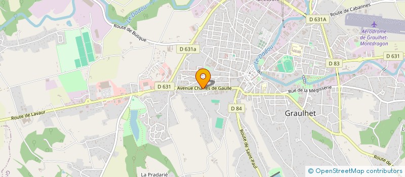 localisation de l'entreprise S.A.R.L MOUJANE PLATRERIE à GRAULHET
