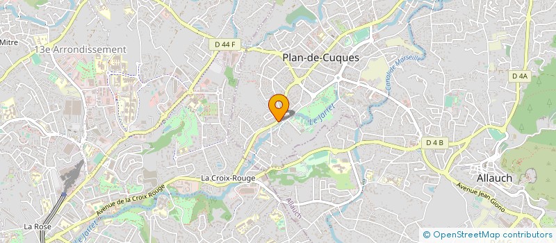 localisation de l'entreprise S.A.R.L MOUTTE  PLAN-DE-CUQUES