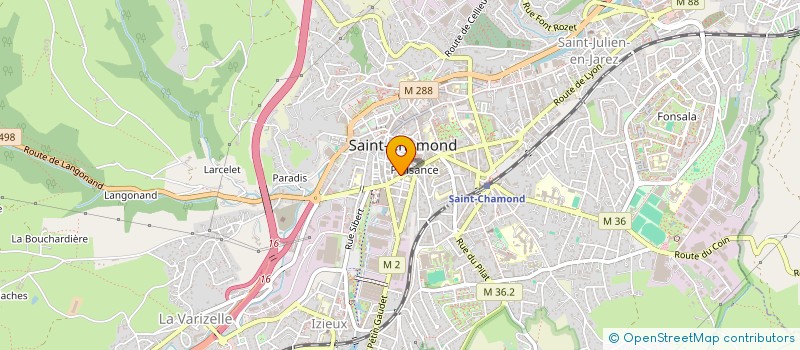 localisation de l'entreprise S.A.R.L. MY TRADING à SAINT-CHAMOND