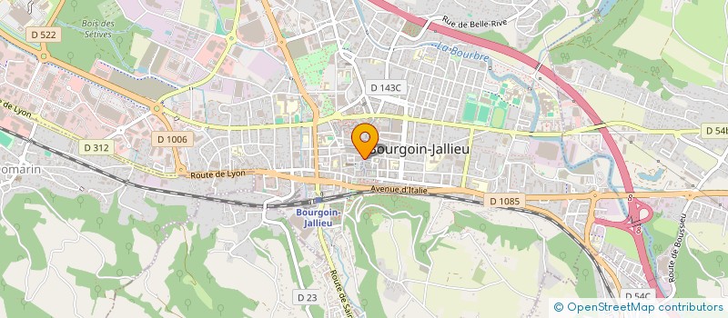 localisation de l'entreprise S.A.R.L. NIDO à BOURGOIN-JALLIEU