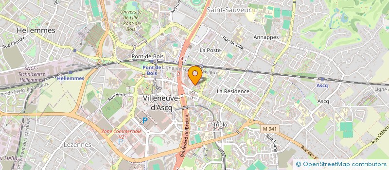 localisation de l'entreprise S.A.R.L NORD EXPRESS  VILLENEUVE-D'ASCQ