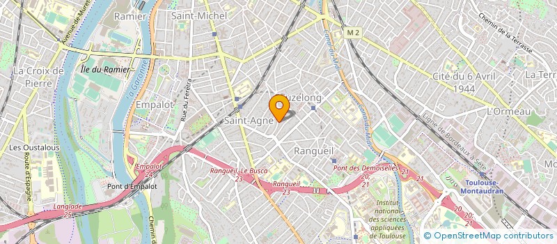 localisation de l'entreprise S.A.R.L. NOUVELLE BLANCHISSERIE DE RANGUEIL à TOULOUSE