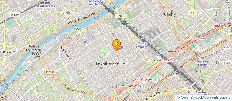 localisation de l'entreprise S.A.R.L. PALESTRO à LEVALLOIS-PERRET