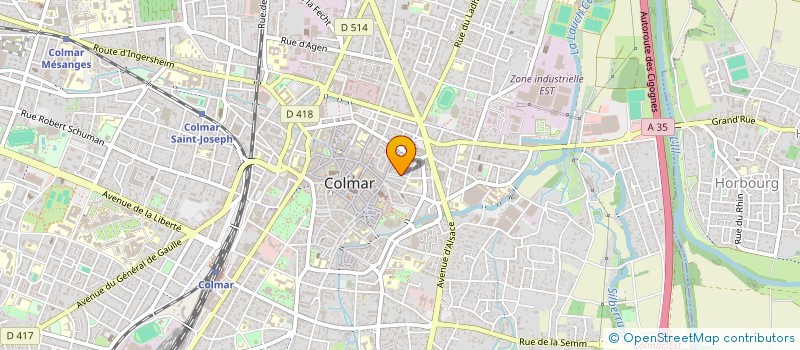 localisation de l'entreprise S.A.R.L. PGL  COLMAR