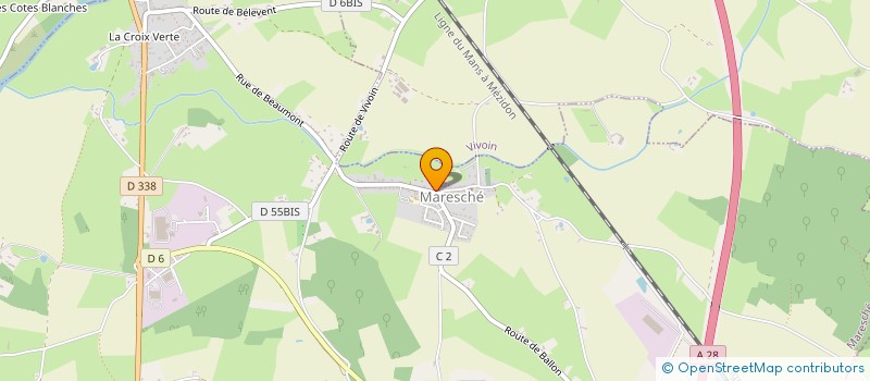 localisation de l'entreprise S.A.R.L. POSTEL SEBASTIEN  BALLON-SAINT MARS