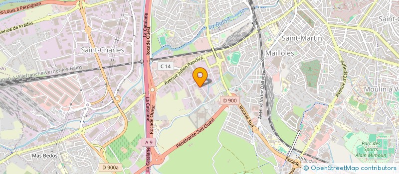 localisation de l'entreprise S.A.R.L. PROFAL  PERPIGNAN