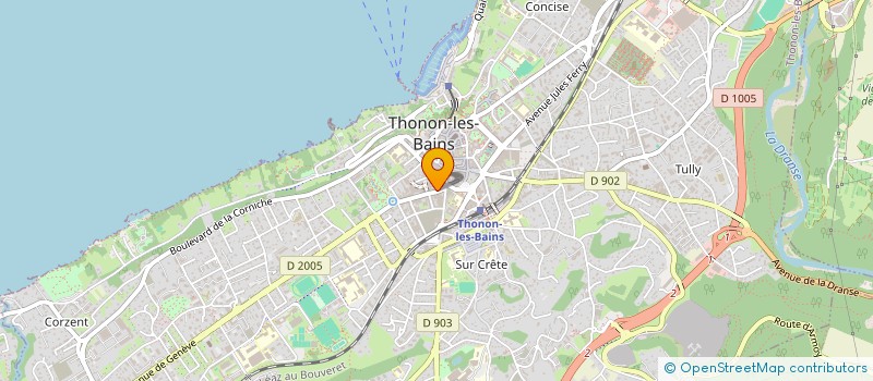 localisation de l'entreprise S.A.R.L. REYNAUD G. à THONON-LES-BAINS