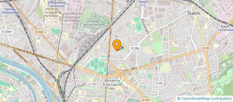 localisation de l'entreprise S.A.R.L. ROJAS à PIERREFITTE-SUR-SEINE