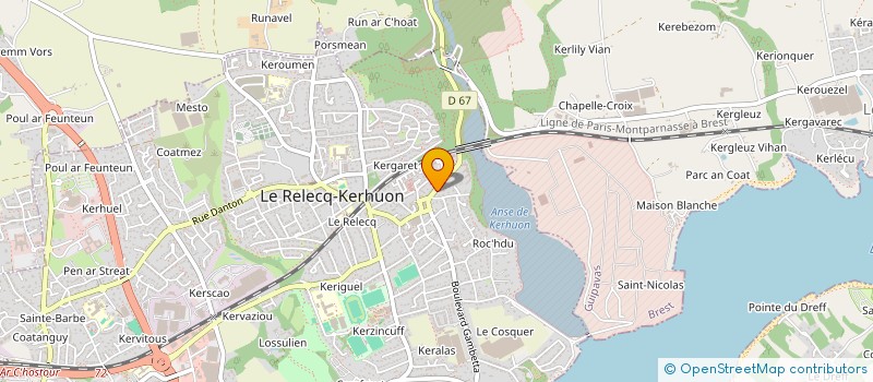 localisation de l'entreprise S.A.R.L. ROUDOT FRANCE  LE RELECQ-KERHUON