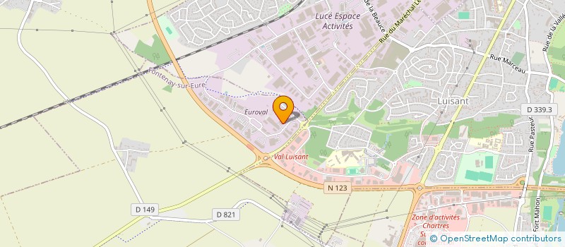 localisation de l'entreprise S.A.R.L. S.I.P. 28 à FONTENAY-SUR-EURE