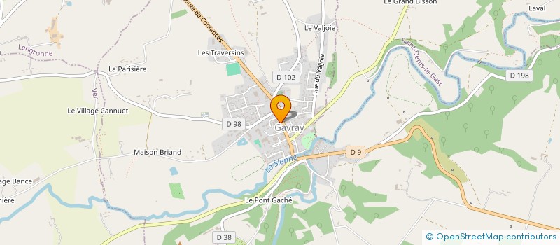 localisation de l'entreprise S.A.R.L. SATHINE  GAVRAY-SUR-SIENNE