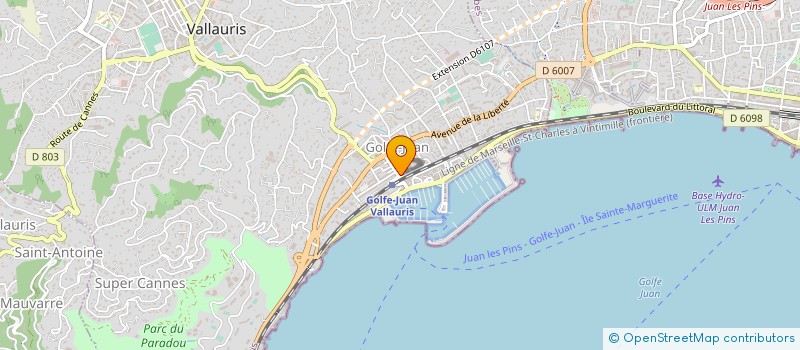 localisation de l'entreprise S.A.R.L SAVEURS à VALLAURIS