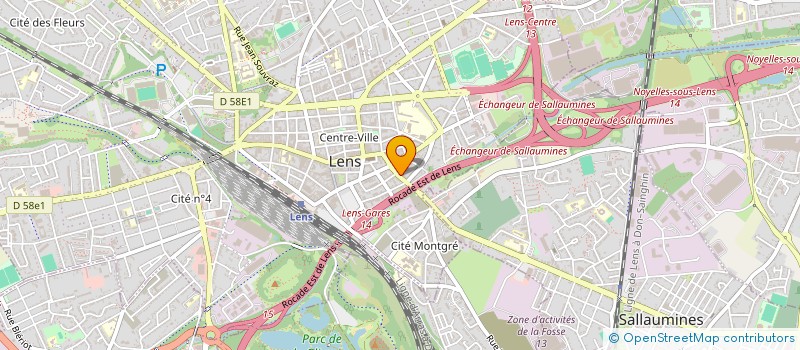 localisation de l'entreprise S.A.R.L.SECURITE PRESENCE à LENS