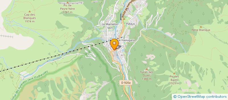 localisation de l'entreprise S.A.R.L. SNOW SISTERS  CAUTERETS