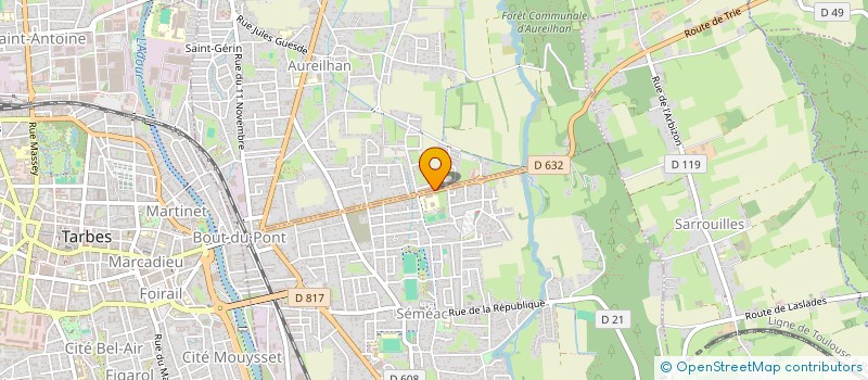 localisation de l'entreprise S.A.R.L. SUD-OUEST CONCEPT  AUREILHAN