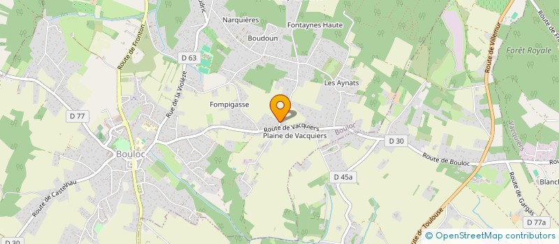 localisation de l'entreprise S.A.R.L. TRAVAUX MACHADO  LAPEYROUSE-FOSSAT