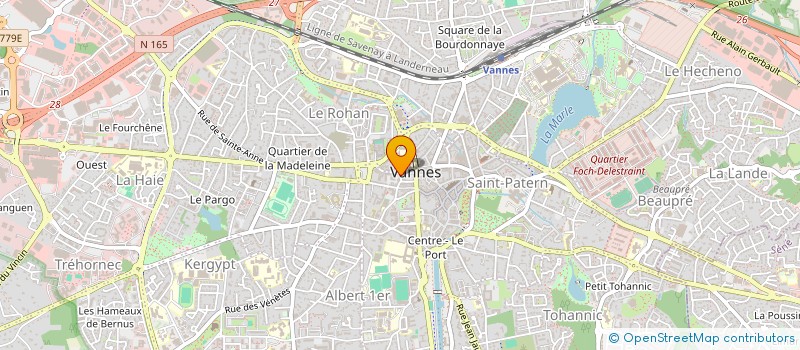 localisation de l'entreprise S.A.R.L. VOYAGES ROUXEL à VANNES
