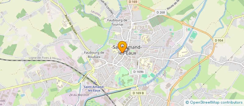 localisation de l'entreprise S.A.R.L YTM  SAINT-AMAND-LES-EAUX