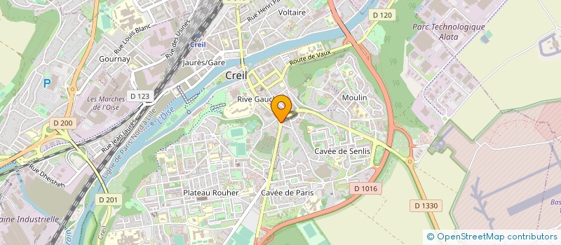 localisation de l'entreprise S.A.R.L. ZIRVE à CREIL