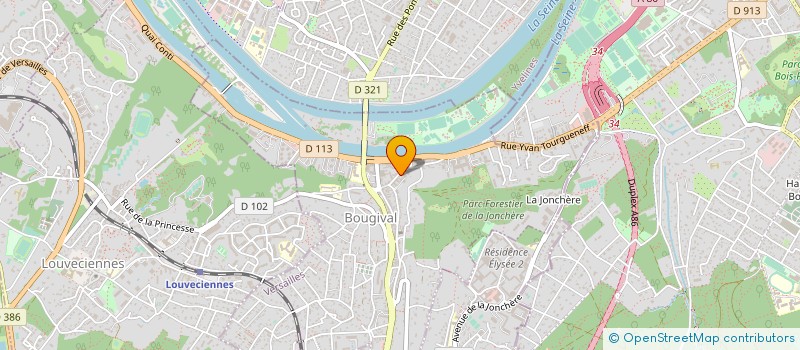 localisation de l'entreprise S.A. REVERT  BOUGIVAL