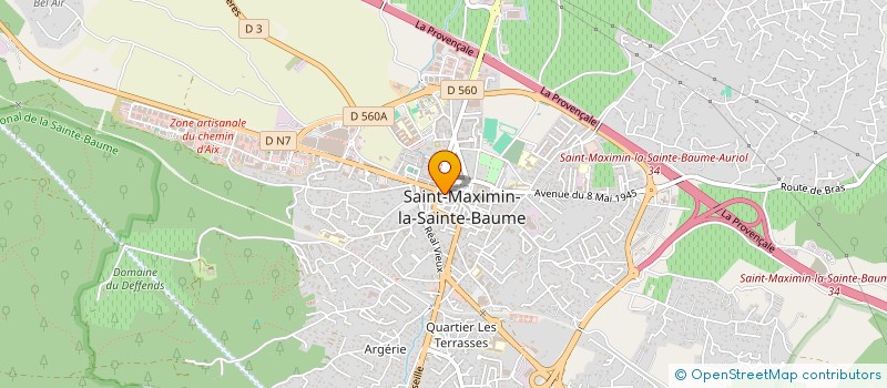 localisation de l'entreprise S A S à SAINT-MAXIMIN-LA-SAINTE-BAUME