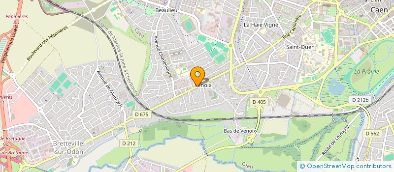 localisation de l'entreprise S.A.S A FLEUR D O à CAEN
