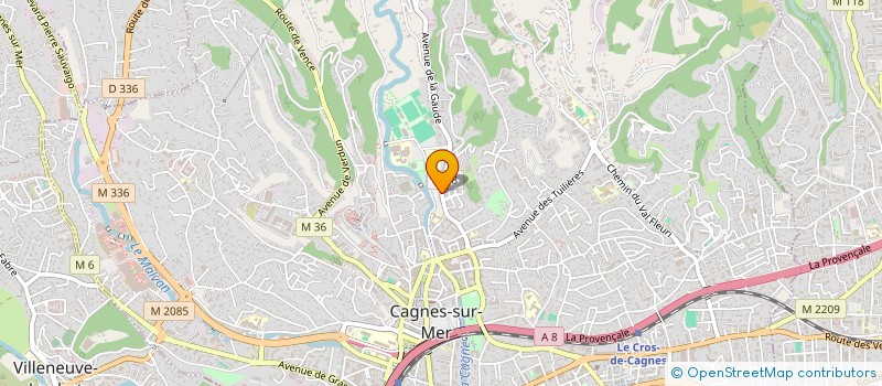 localisation de l'entreprise S.A.S ABBOUD BATIMENT à CAGNES-SUR-MER