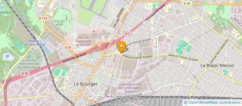localisation de l'entreprise S.A.S ADECO à LE BLANC-MESNIL