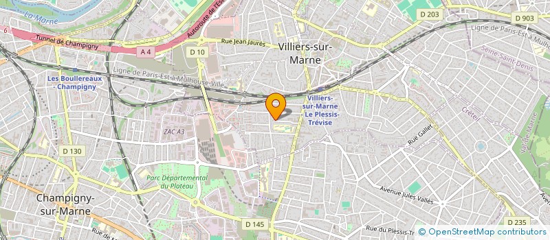 localisation de l'entreprise S.A.S ADEQUATE à VILLIERS-SUR-MARNE