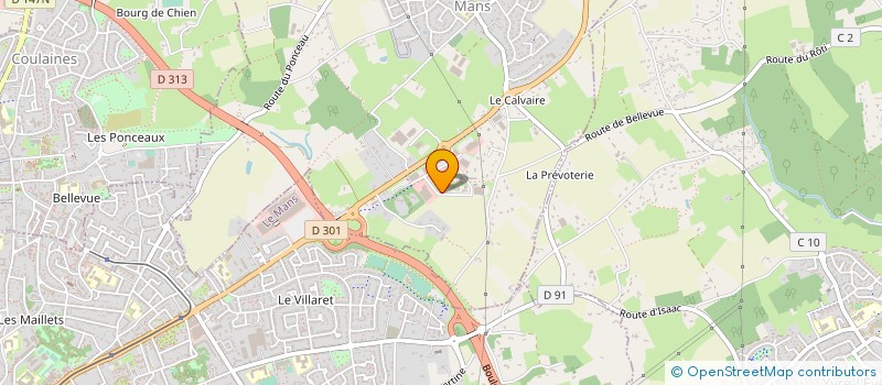 localisation de l'entreprise S.A.S. ALLARD à SARGE-LES-LE-MANS