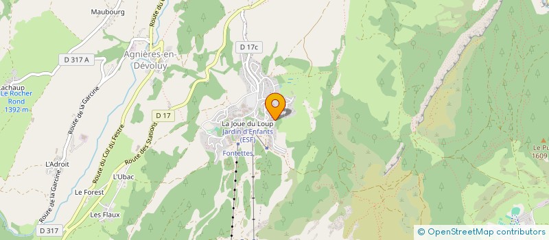 localisation de l'entreprise S.A.S ALPINE INVEST GROUP  DEVOLUY