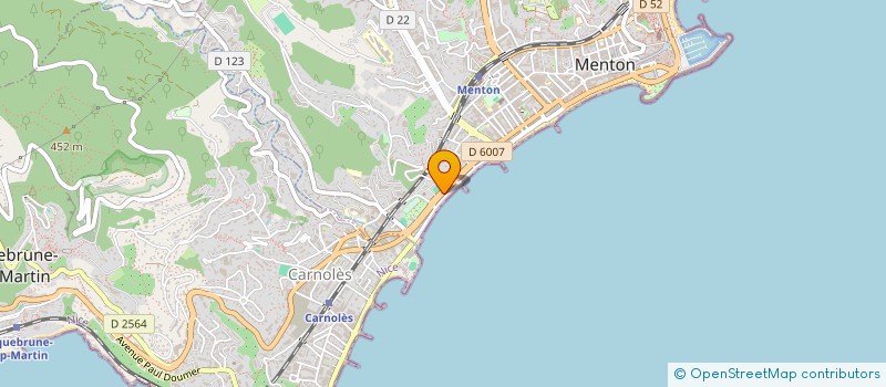 localisation de l'entreprise S.A.S. AMODIO à MENTON