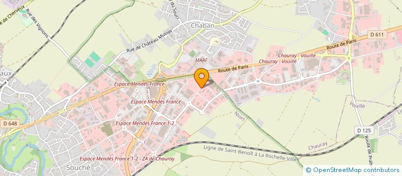 localisation de l'entreprise S.A.S AVENTURE GAMES 79  NIORT