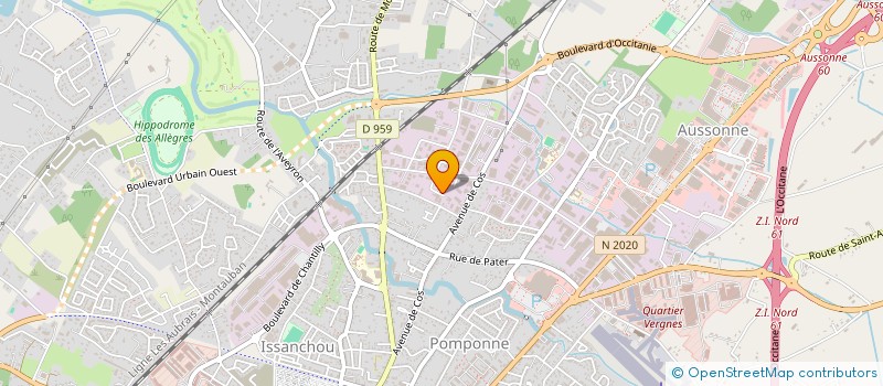 localisation de l'entreprise S.A.S. BATTAIA PREFA à MONTAUBAN