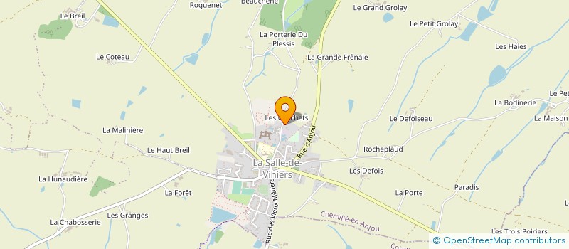 localisation de l'entreprise S.A.S BAUMARD  CHEMILLE-EN-ANJOU