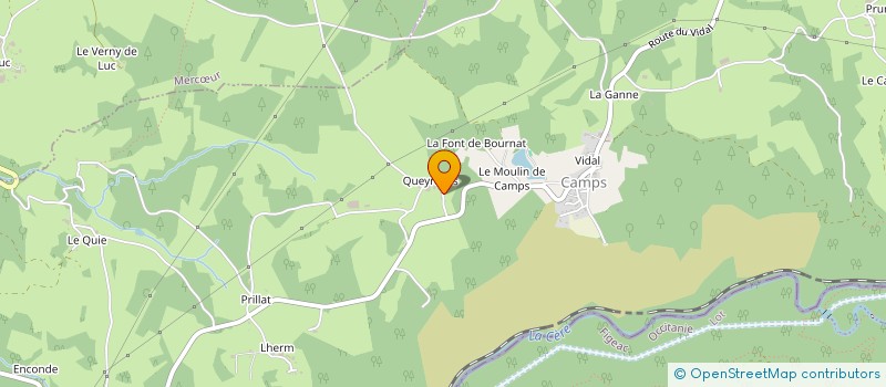 localisation de l'entreprise S.A.S. BITARELLE ENERGIE  CAMPS-SAINT-MATHURIN-LEOBAZEL