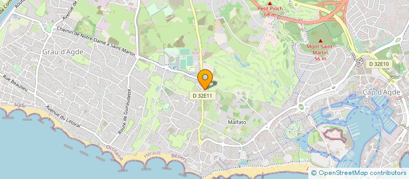 localisation de l'entreprise S.A.S BRASSERIE OCCIBIERE  AGDE