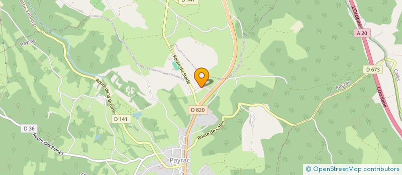 localisation de l'entreprise S.A.S. CAMPING LES PAILLOTES  PAYRAC