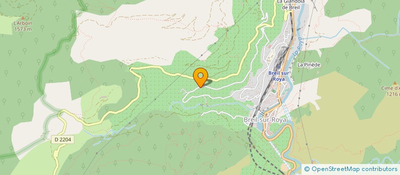 localisation de l'entreprise S.A.S. CARIDAD  BREIL-SUR-ROYA