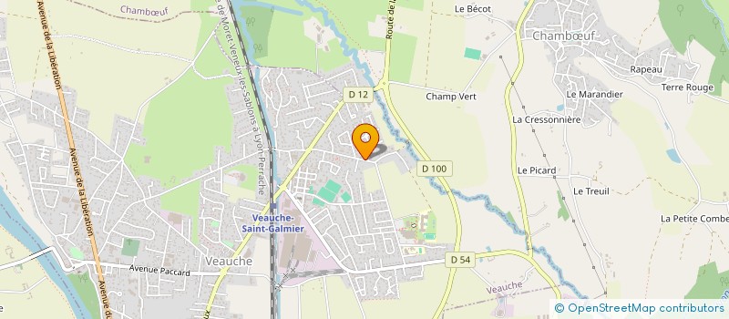 localisation de l'entreprise S.A.S CARTALAS à VEAUCHE