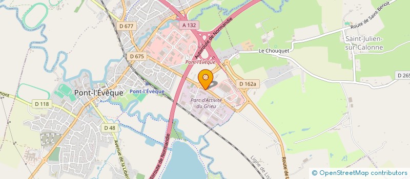 localisation de l'entreprise S.A.S CHARLES LEBAS à LE BREUIL-EN-AUGE