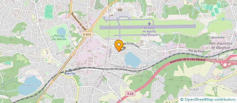 localisation de l'entreprise S.A.S. CHATEAU DE BRINDOS  ANGLET