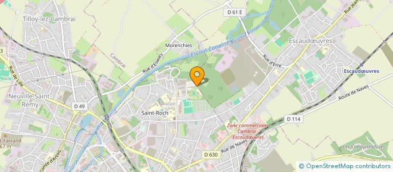 localisation de l'entreprise S.A.S CLINIQUE SAINT ROCH à CAMBRAI