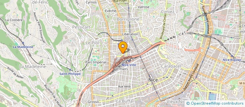 localisation de l'entreprise S.A.S. D'ART BNET'S  NICE