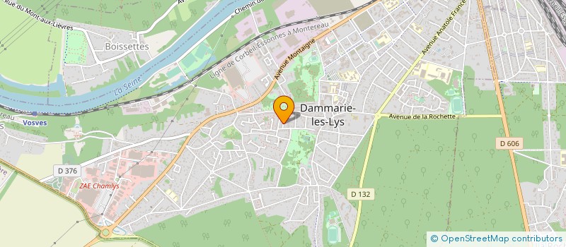 localisation de l'entreprise S.A.S. - D.T.E. 77 à DAMMARIE-LES-LYS