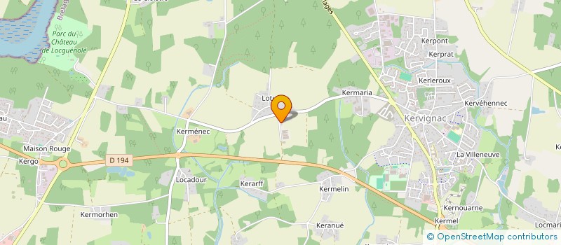 localisation de l'entreprise S.A.S DE LOTHUEN à KERVIGNAC