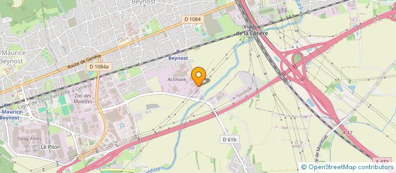 localisation de l'entreprise S.A.S. DELTATOME à SAINT-QUENTIN-FALLAVIER